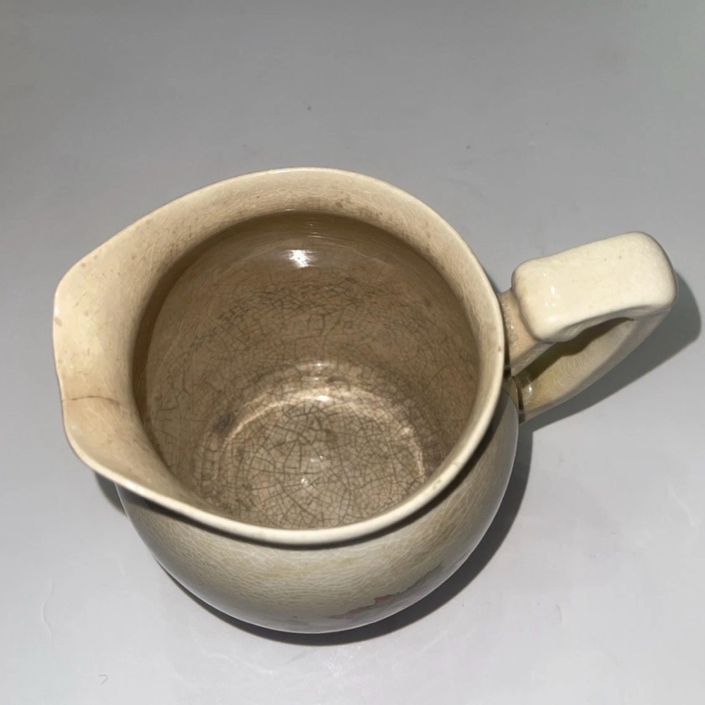 Vintage Ceramic Pitcher with Grapevine Design - Picture 5 of 5